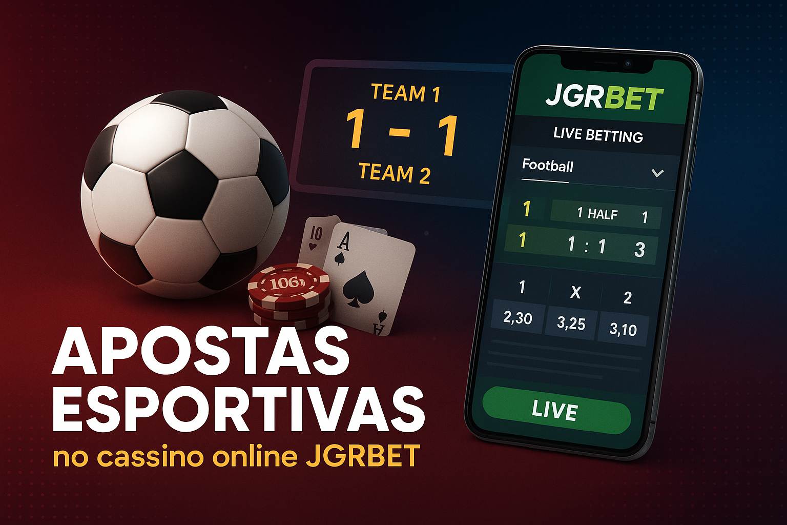 Aposte em apostas esportivas no cassino online JGRBET