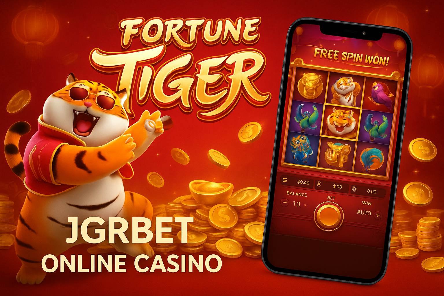Fortune Tiger é um jogo imperdível no JGRBET Casino